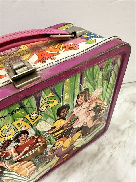 ebay bugaloos metal lunch box|metal lunch boxes vintage.